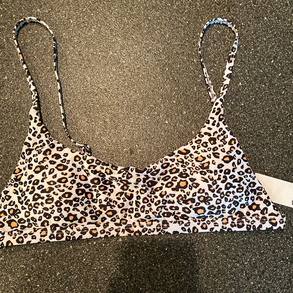 Cheetah bikini top